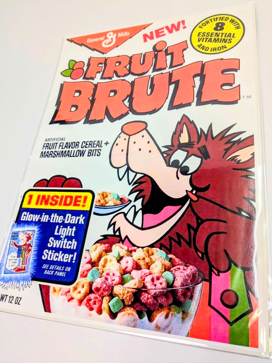 ちょうどいいB4ポスター【General Mills FRUiT BRUTE 】（シリアルパッケージ柄）〚アメリカン雑貨 アメトイ〛