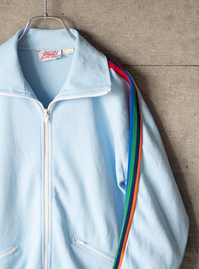 "SPORTS IN MOTION" 1970s Track jersey top