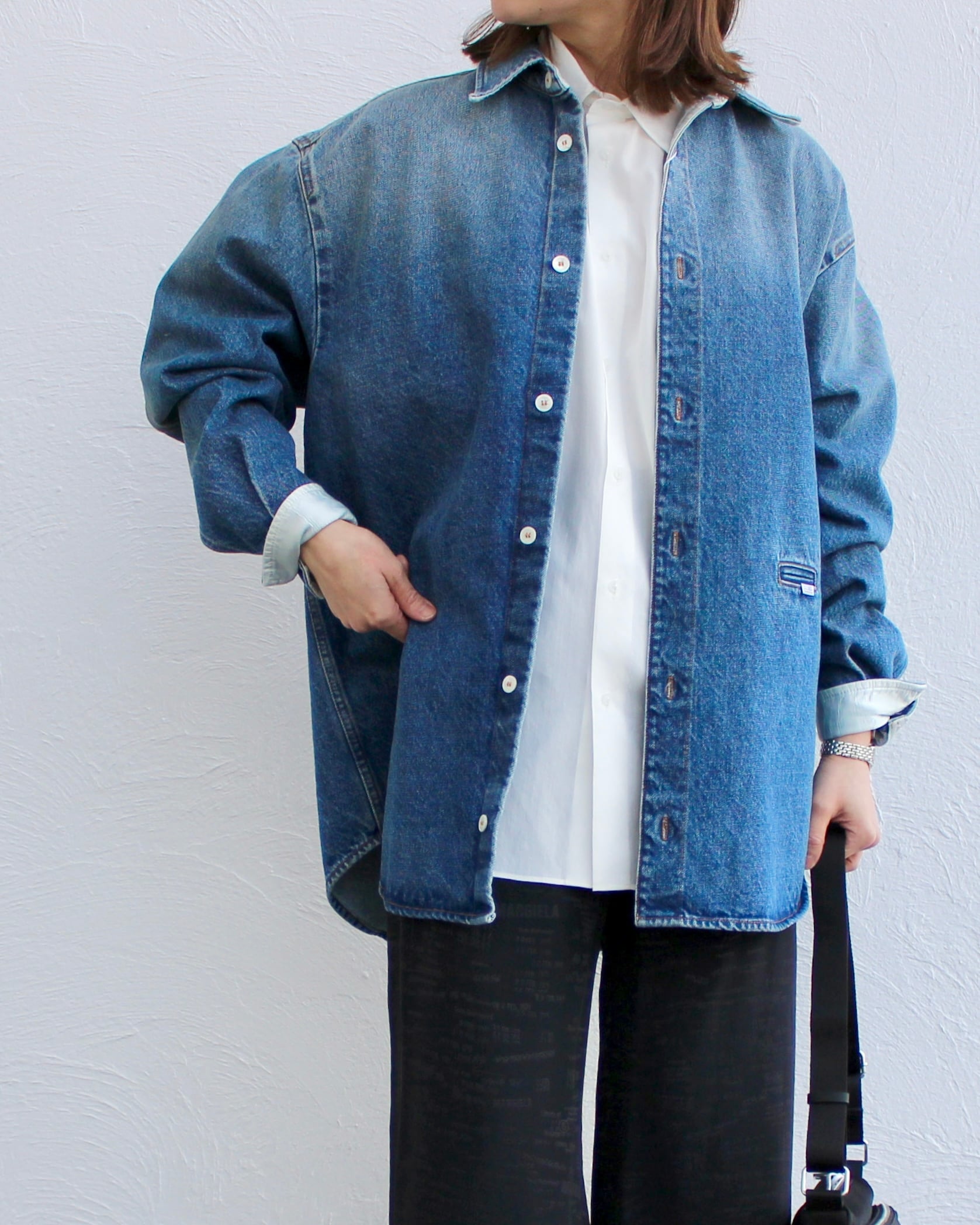 MM6MaisonMargiela/denim oversized shirts | Coffee Restaurant