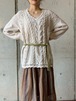 Vintage Cotton Ramie Knit  Sweater 