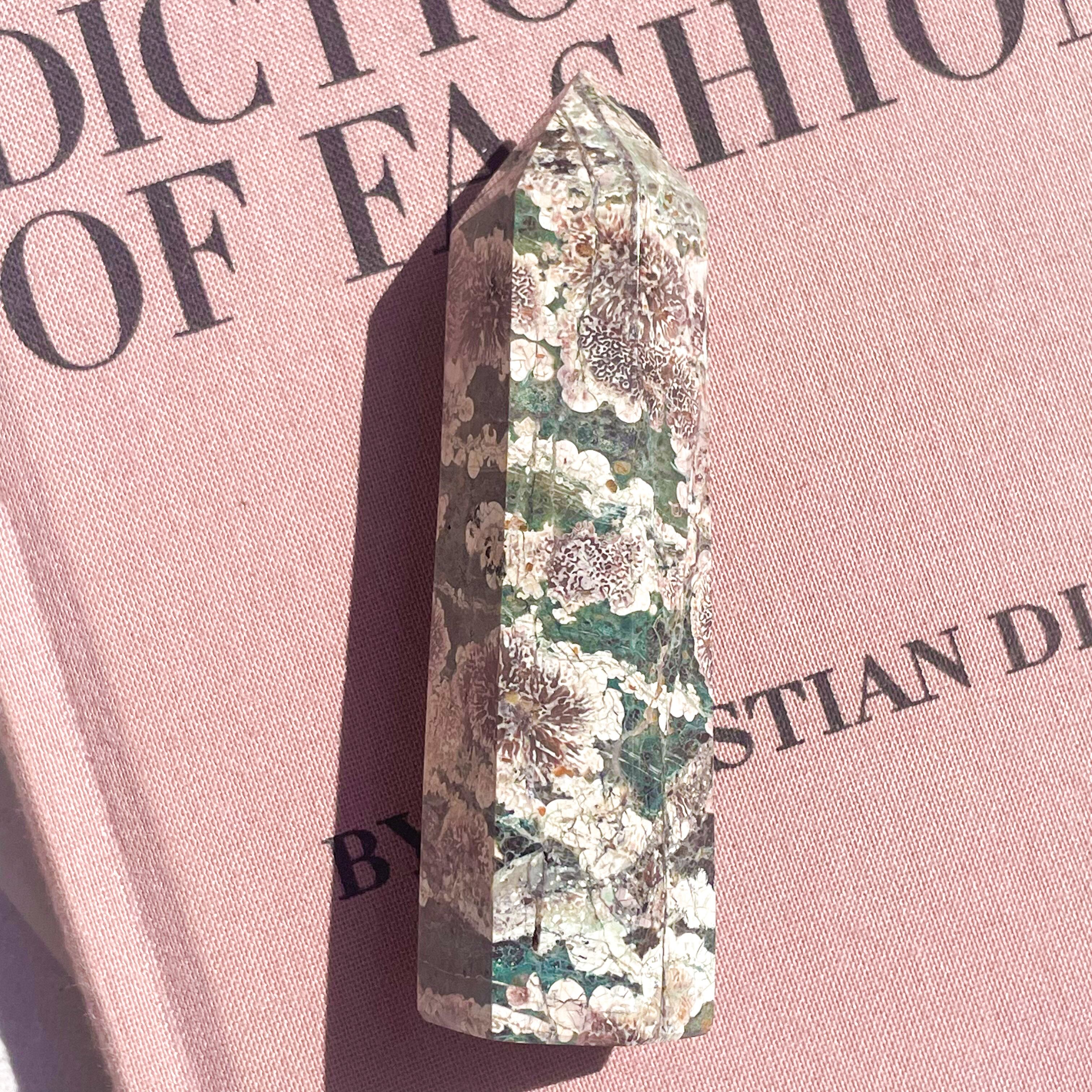 Green Flower Jasper Point 32 ✧ グリーンフラワージャスパー