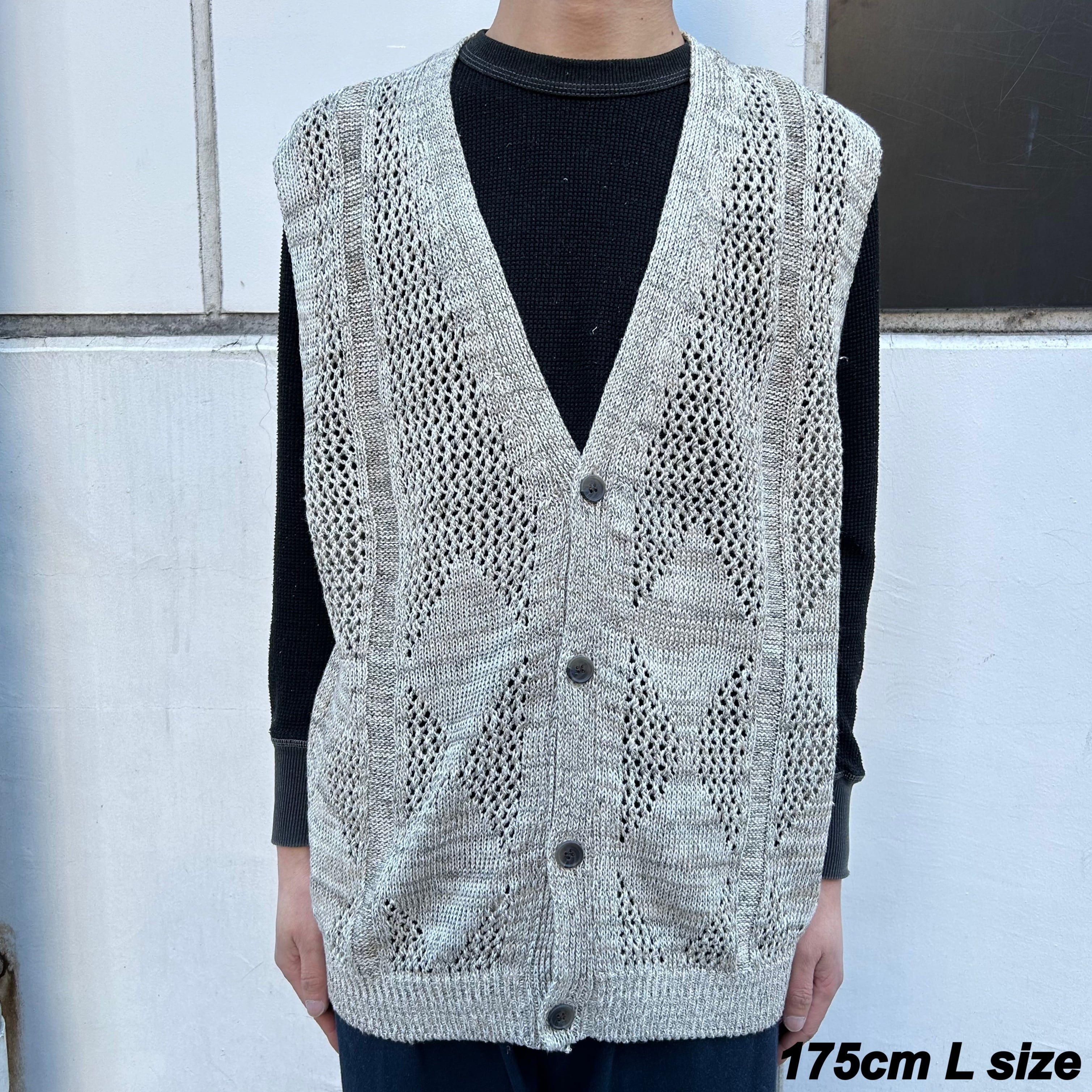 Mサイズ ラスト1点【VAINL ARCHIVE】JEFF-VEST(BEIGE)〈国内送料無料 