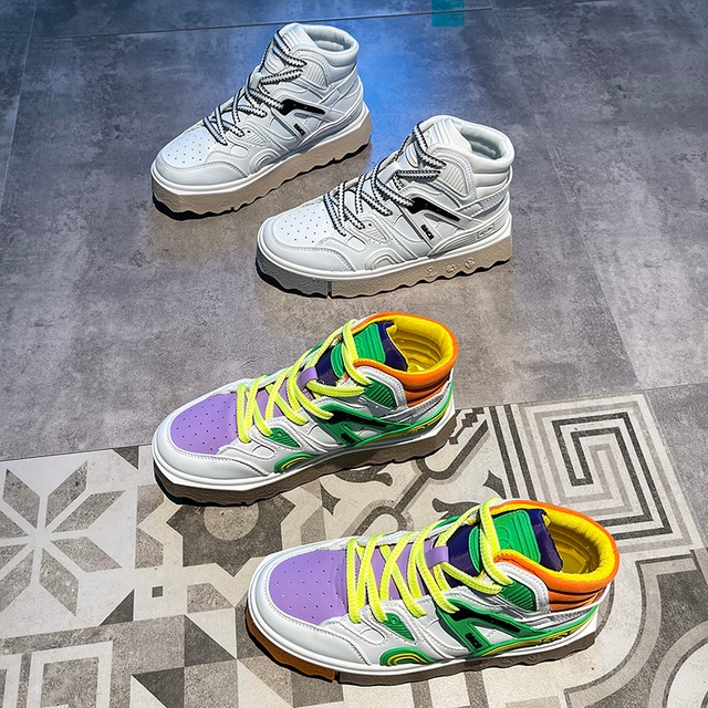 カジュアルオータムレッドスタイルカラーホワイト 靴 シューズ レース ストリート 秋物 レースアップ 部族の婦人靴85042405848