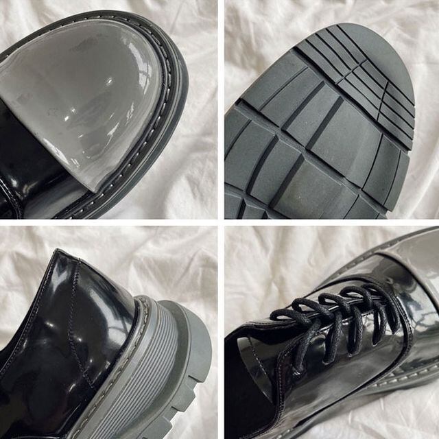 予約販売】革靴 レザーシューズ メンズ ローファー バイカラー グレー