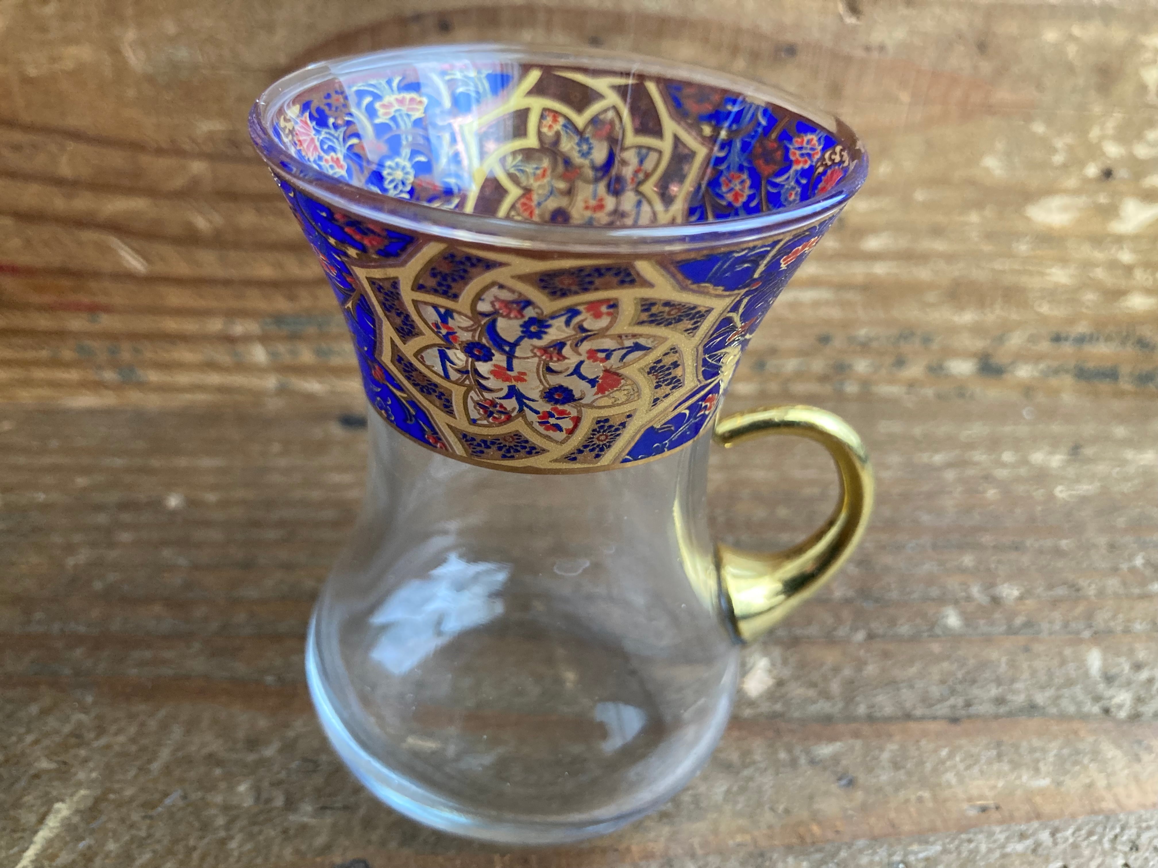 トルコ チャイグラス＆ソーサー 新品6客セット | green label