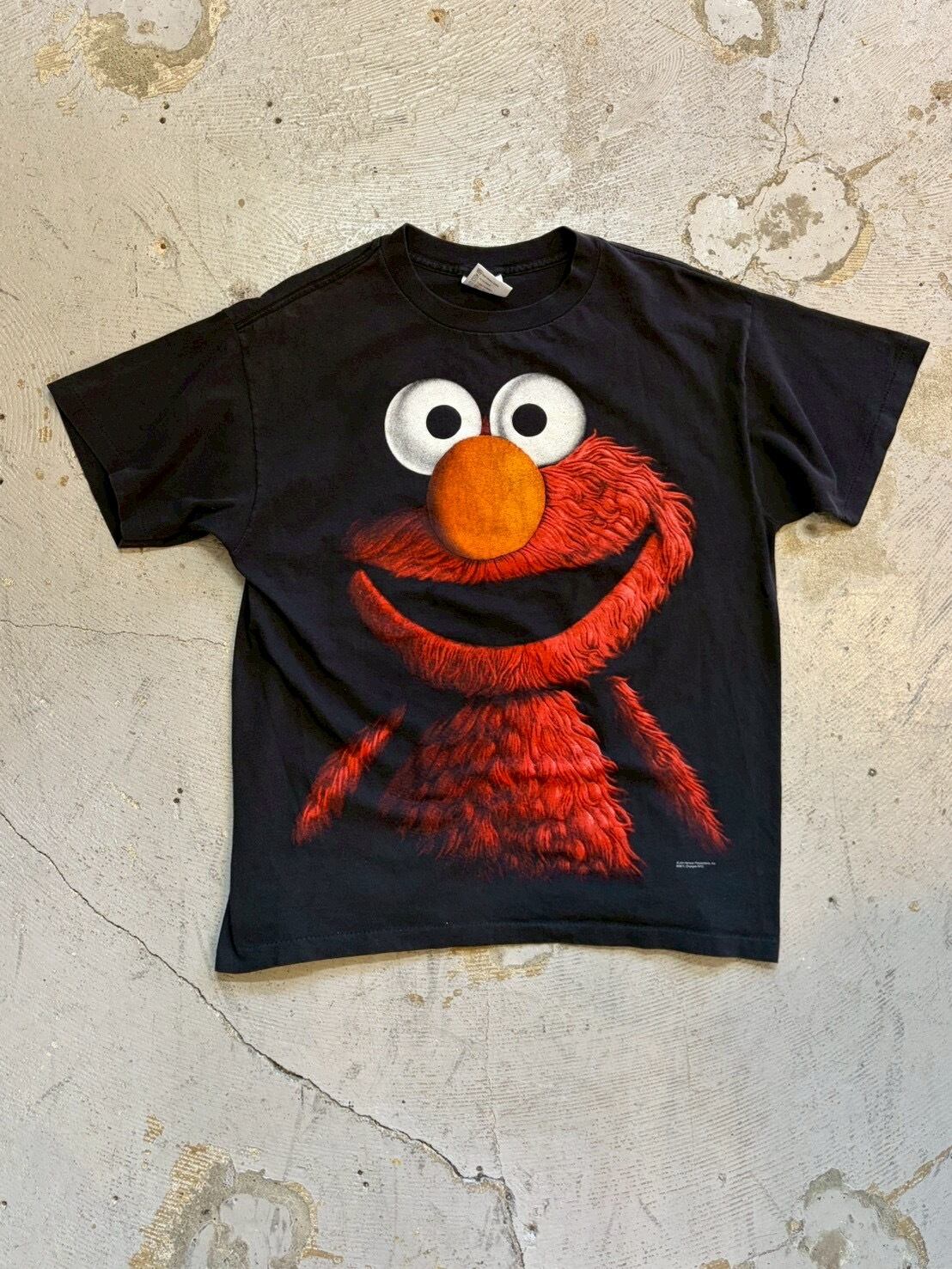 ショッピングセール 90s ELMO エルモ セサミストリート 両面プリント T 