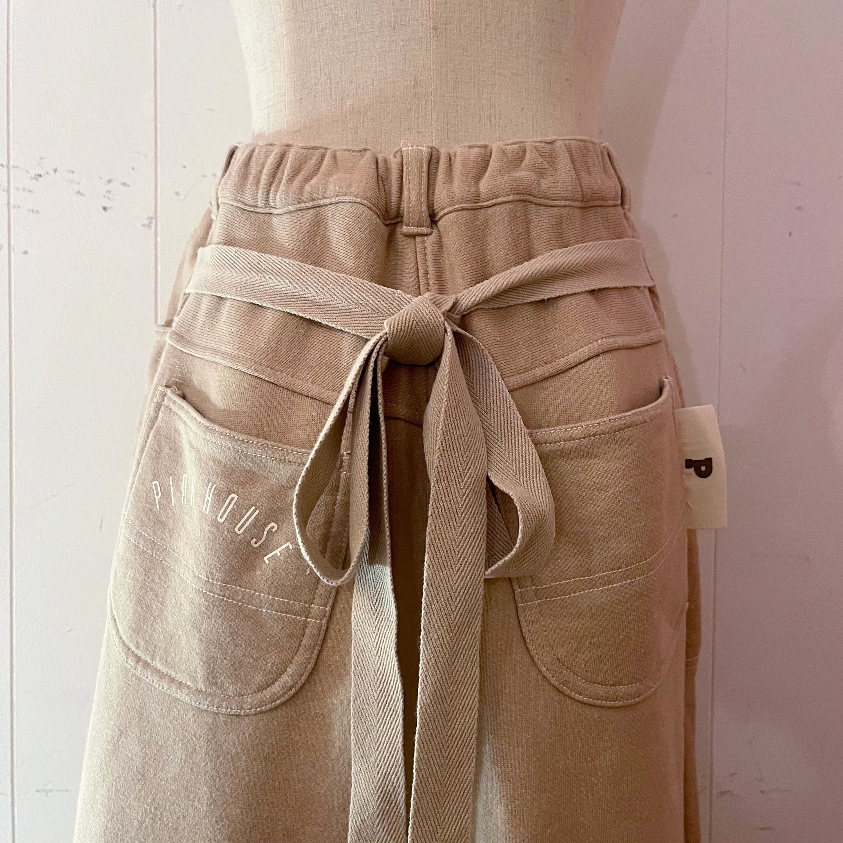 PINKHOUSE / beige sweat ribbon skirt
