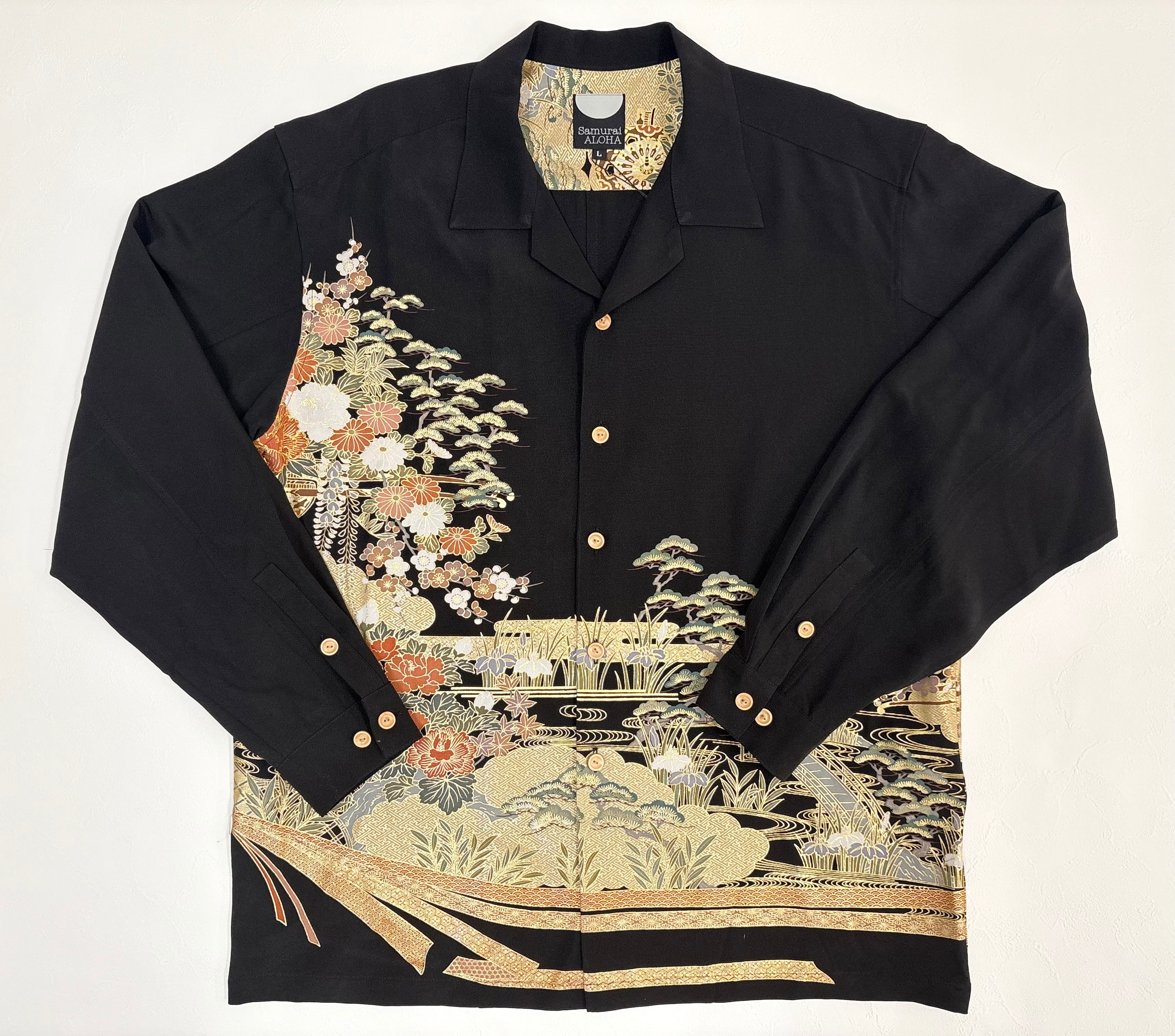 アロハティア様 サムライアロハ(長袖) Silk_L 22631045 | SAMURAI ALOHA