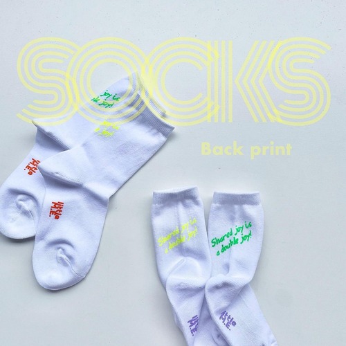 back print socks