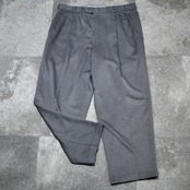 LEVI'S slates wide tuck slacks gray