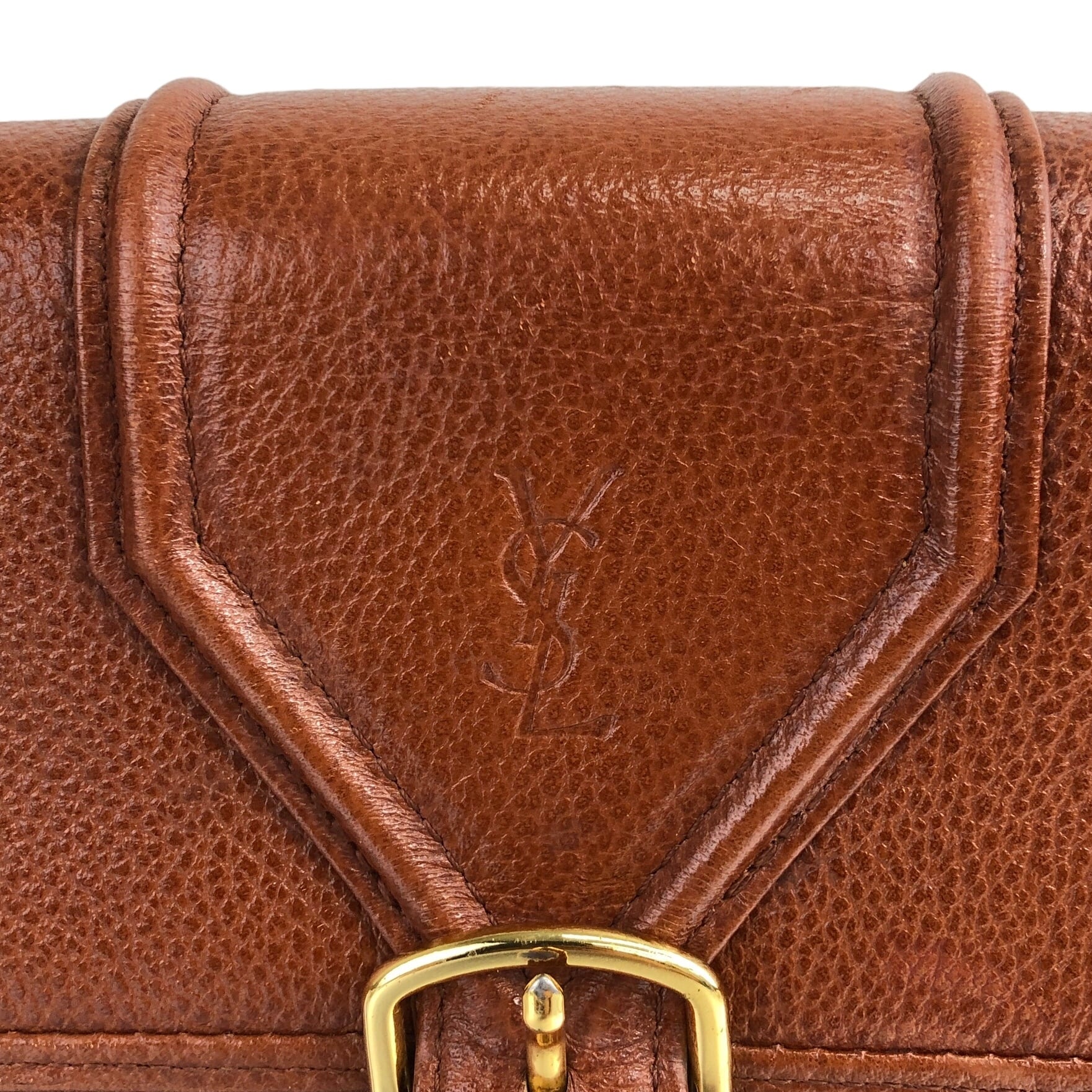 Yves Saint Laurent イヴ・サンローラン ショルダーバッグ ブラウン