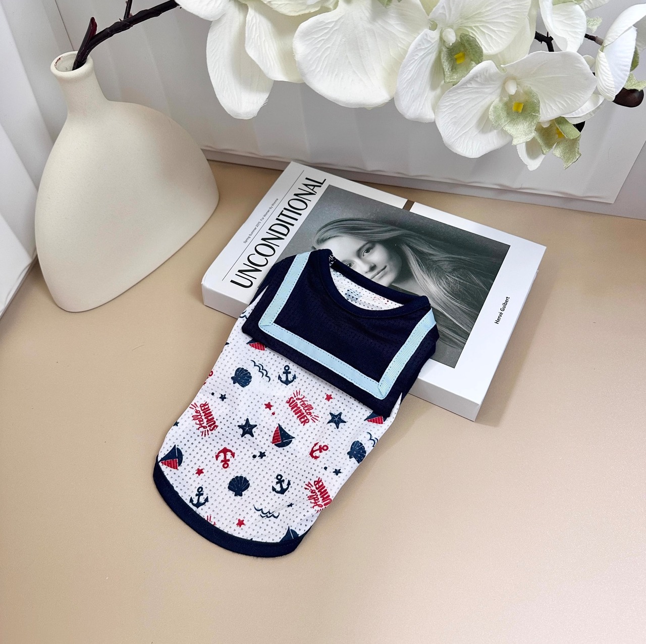即納【NALU  select】　セーラータンクトップ(navy)Mサイズ