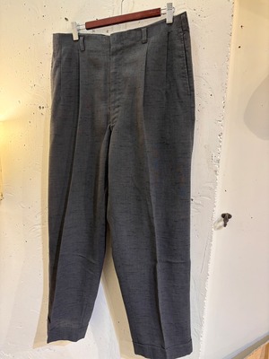 【MEN'S】50's charcoal gray black splash slacks
