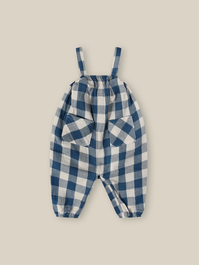 organic zoo/Pottery Blue Gingham Artisan Jumpsuit