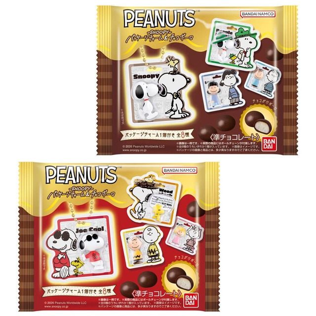 【ロット販売】【10入】ピーナッツスヌーピーパッケージチャーム＆チョコボーロ（TD）(3803378)