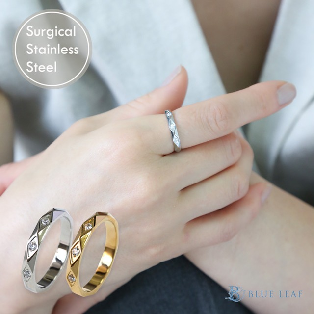 diamond cut cubic ring