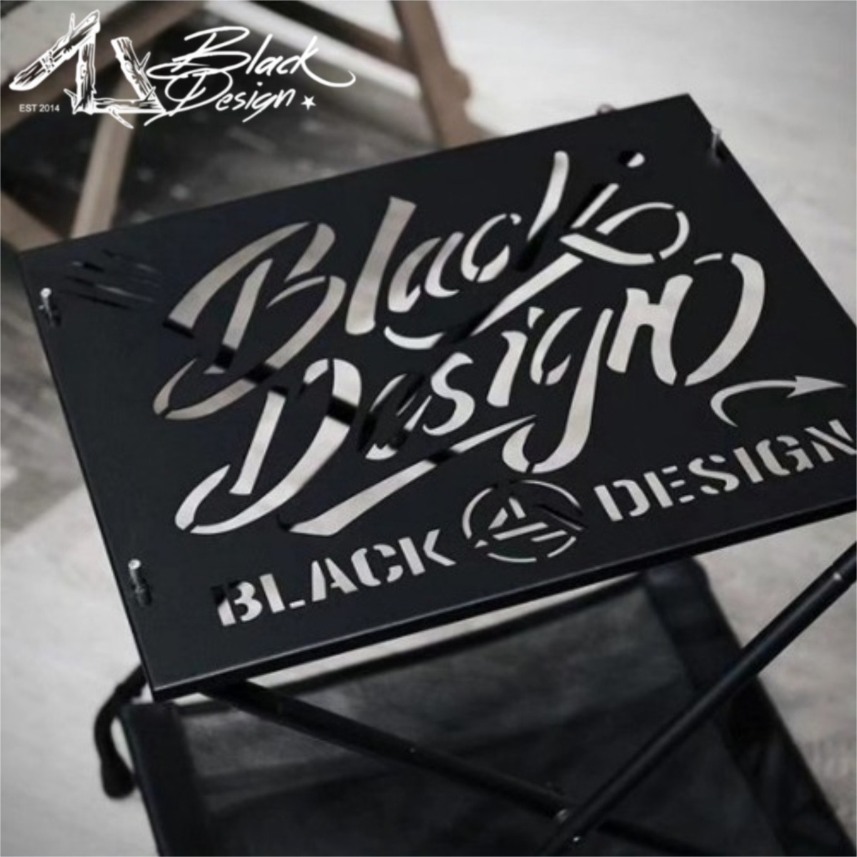 BLACK DESIGN ブラックデザイン アイアンプレート | Ncolor