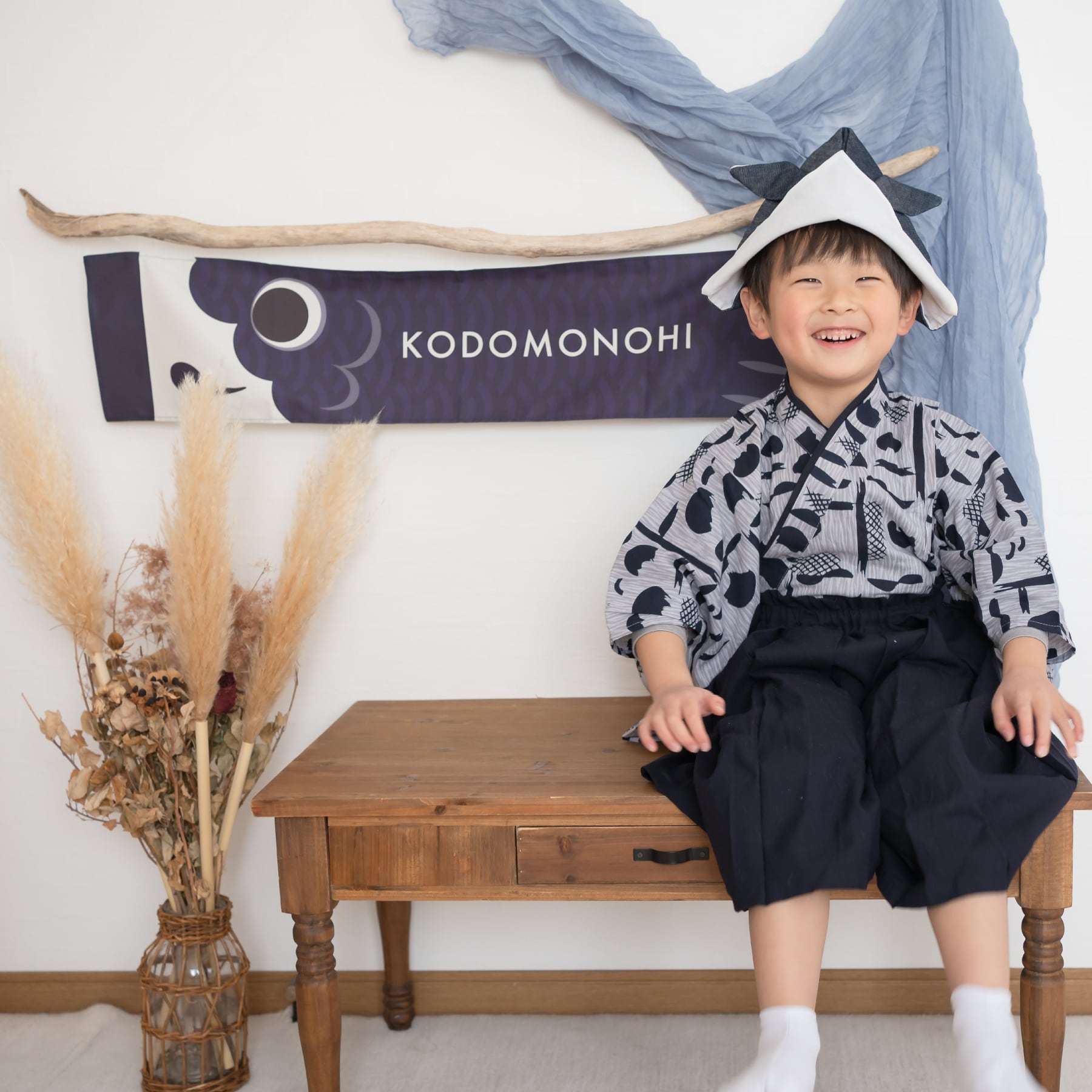 Hanamei こいのぼり 室内 タペストリー 子供の日 オシャレ 端午の節句
