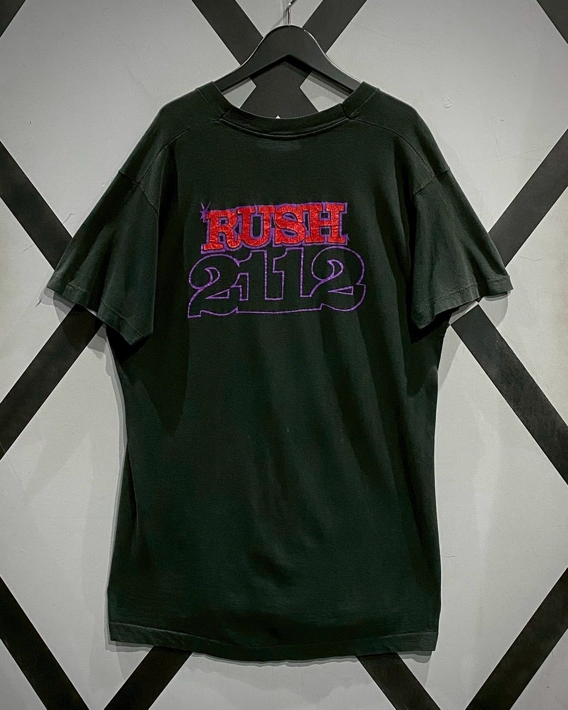 X VINTAGE】90's “RUSH” “2112” Print Design Vintage Loose T-Shirt