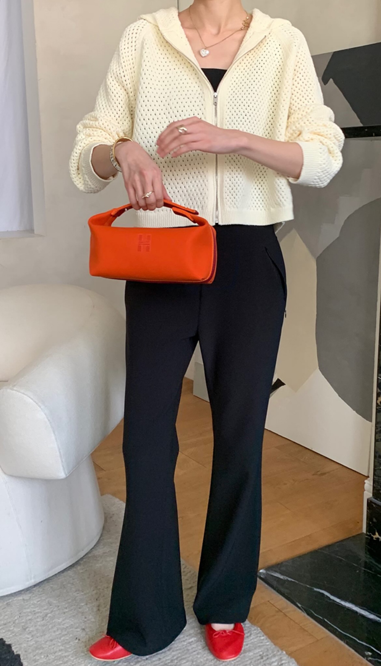 【新作5%OFF・3日間】Stretch Boots-cut Pants_onecolor