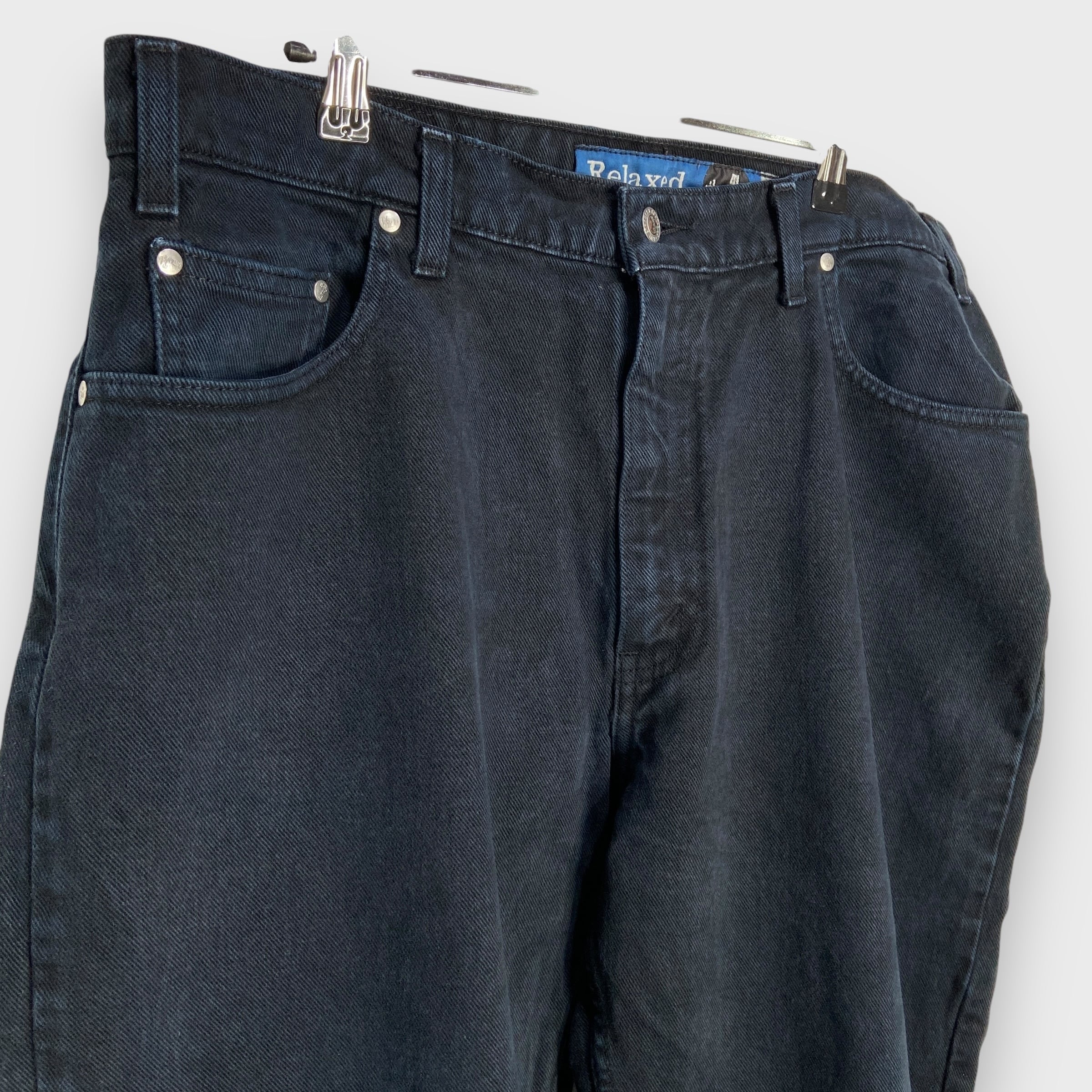 90s Levi's シルバータブ ブラックデニムパンツ relaxed W38 | 古着屋 Uan