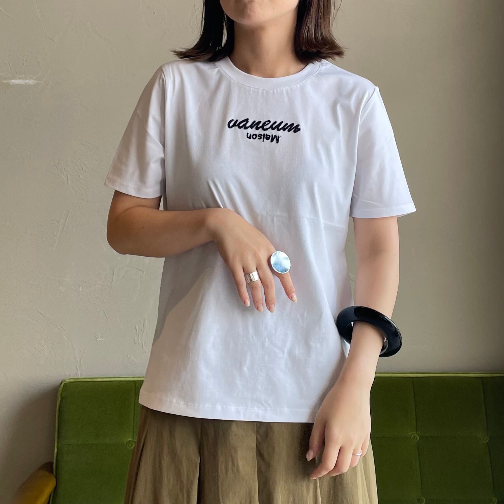 【 vanium 】maison vanium エンブロイダリーシャツ