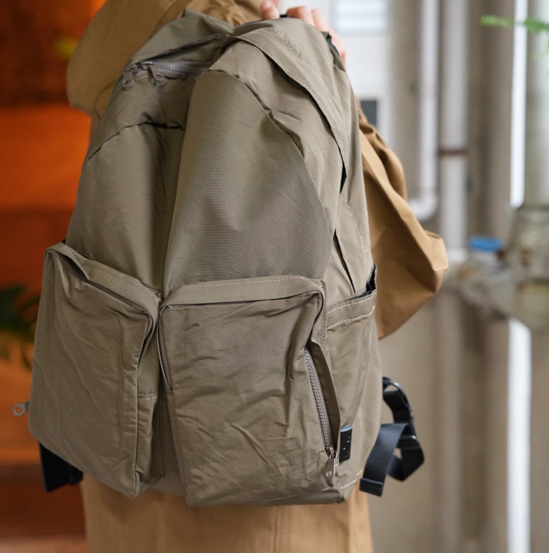 AMIACALVA(アミアカルヴァ) / N/C cloth Backpack - KHAKI-(F-006-KH