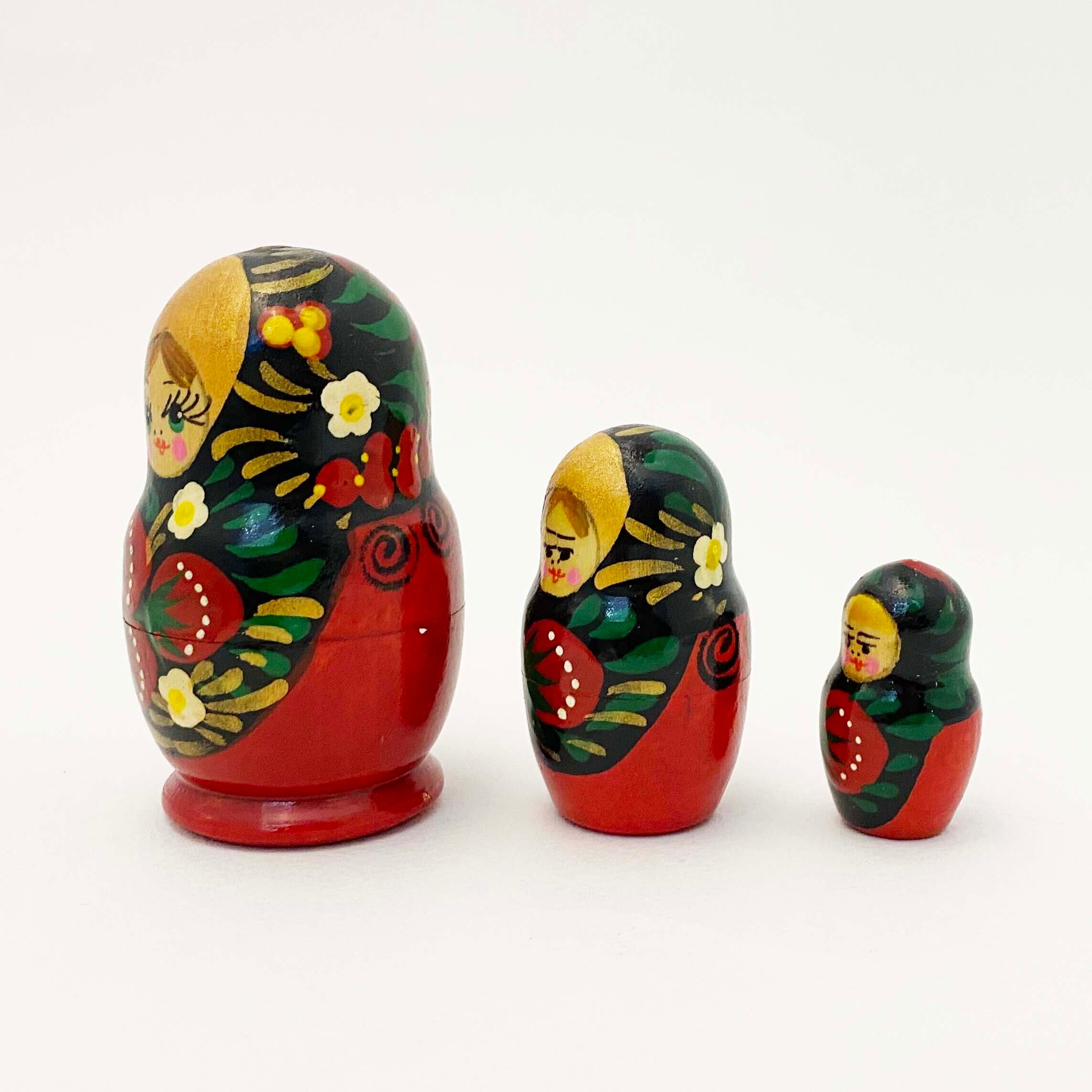 いちごマトリョーシカ（マイダン産7cm / 3個組）