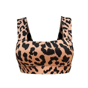 leopard print yellow bra top 1472