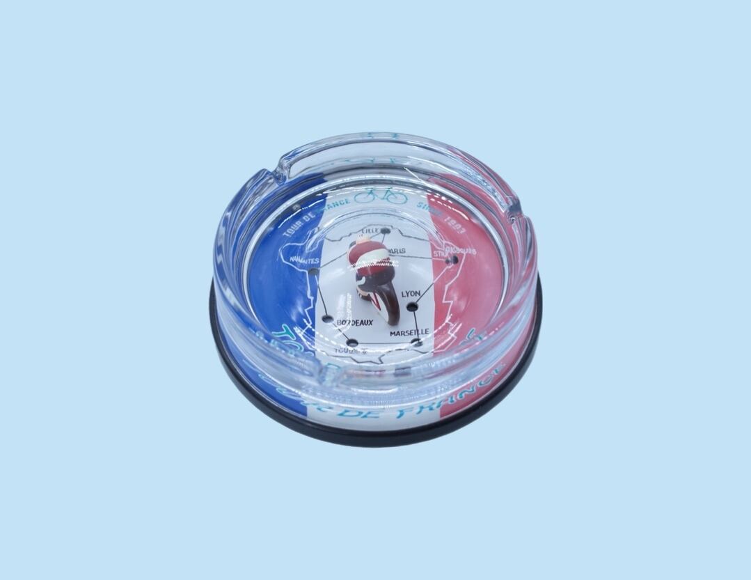 TOUR DE FRANCE GLASS ASHTRAY