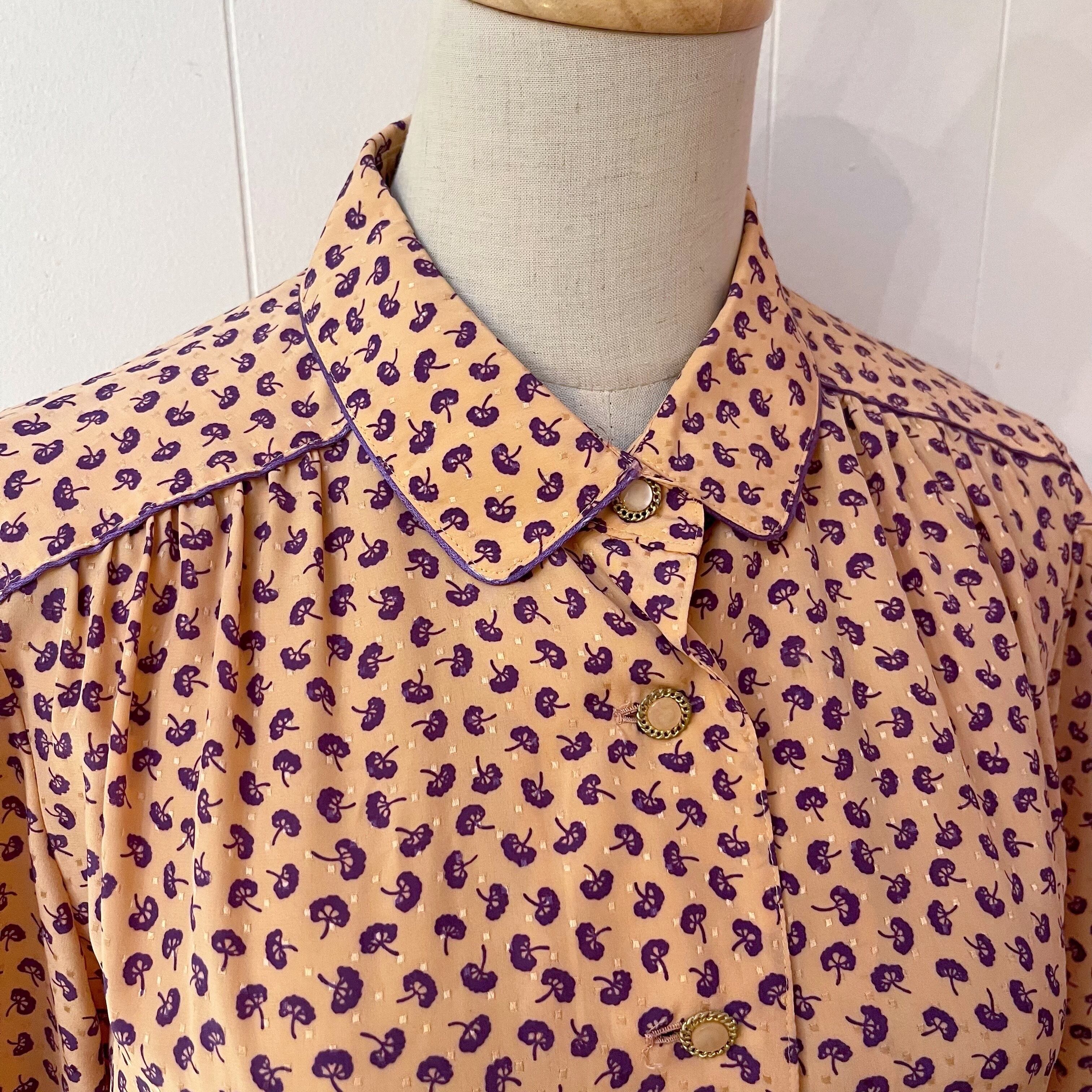 purple mini flower pleats one-piece