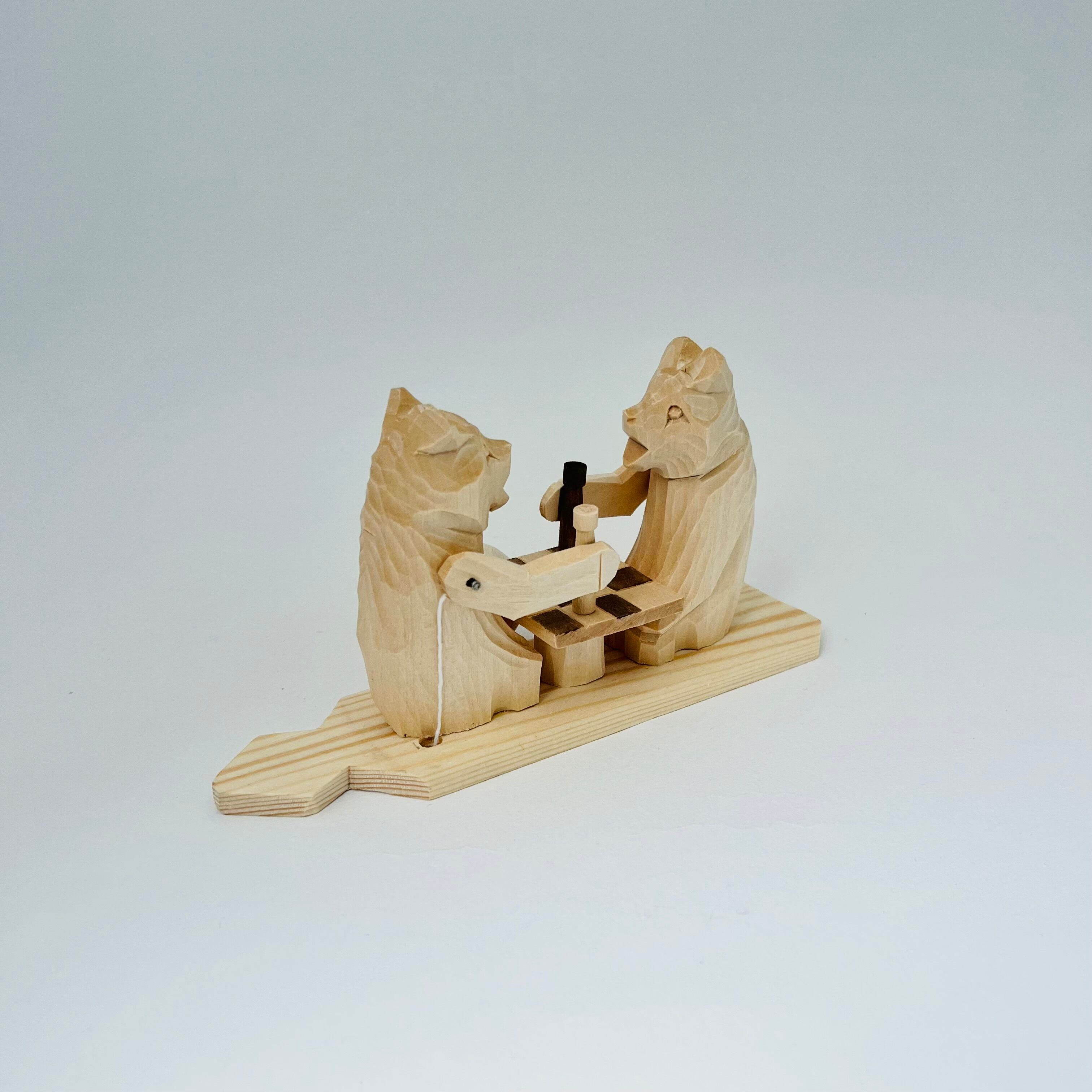 ボゴロツコエ木地玩具「クマのチェス大会」