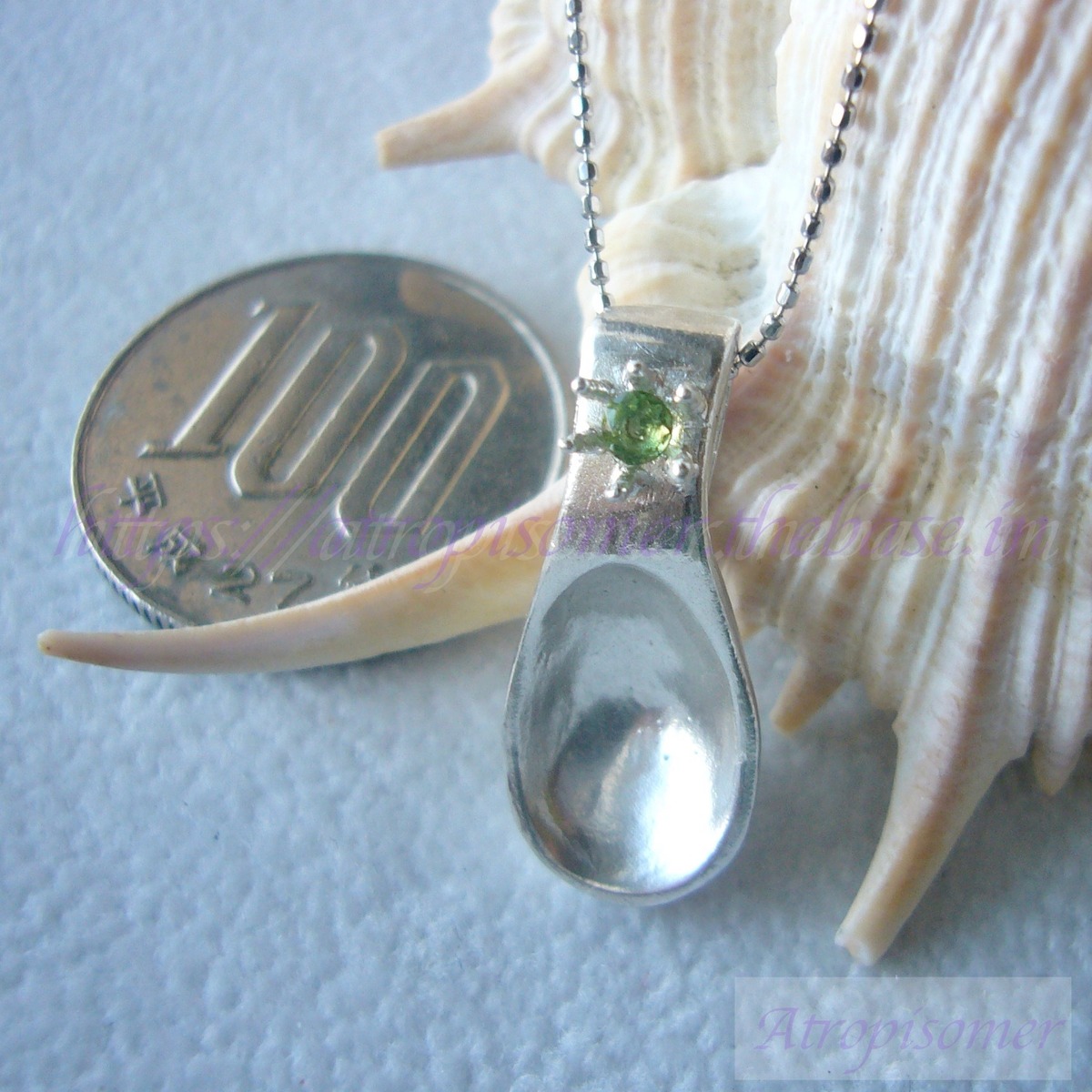 SILVER925天然石スプーンペンダントトップ | handcraft jewelry studio 