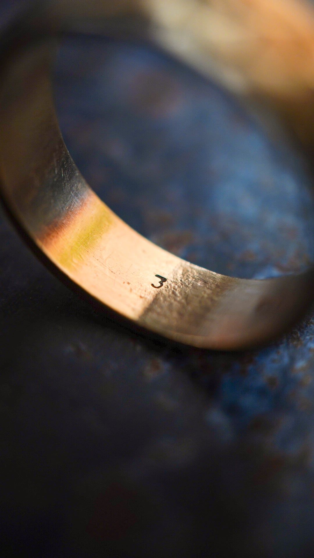 1966】U.K. VINTAGE 9ct イエロー ゴールド スタッズ リング 《9金