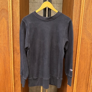 CHAMPION REVERSE WEAVE SWEAT SHIRT NAVY SOLID M ⑧