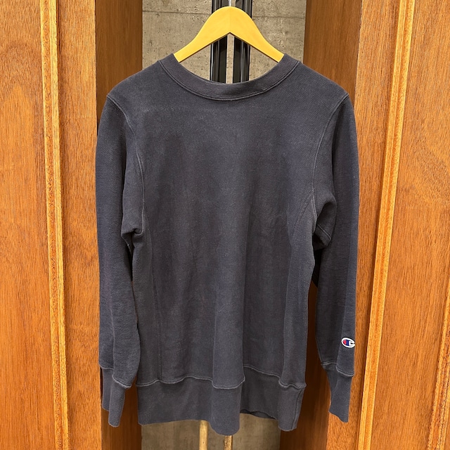 CHAMPION REVERSE WEAVE SWEAT SHIRT NAVY SOLID M ⑧