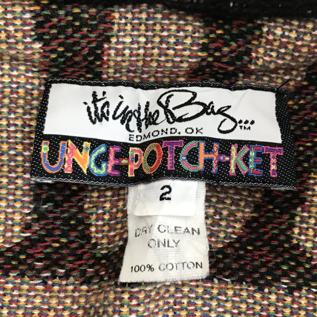 IT'S IN THE BAG UNGE-POTCH-KET 90年代 ゴブラン織り ゴブラン