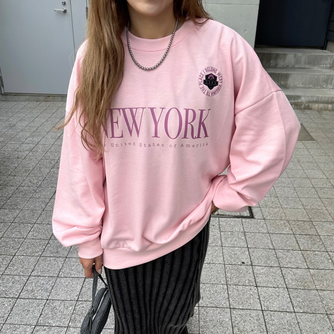 【NEWYORK】logoSW／pink
