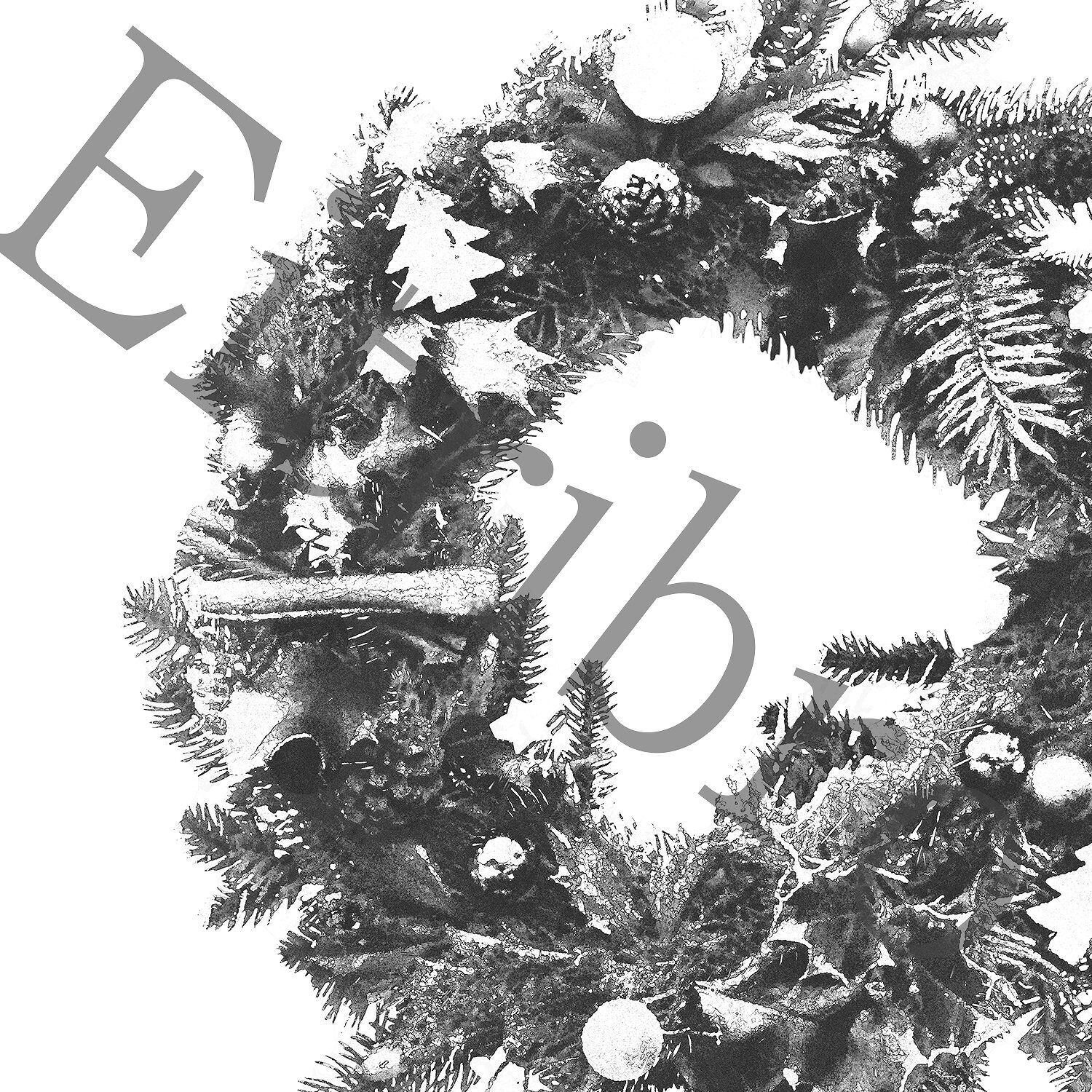 アートポスター / Christmas wreath eb061 | EITRIBRO(エイトリブロ