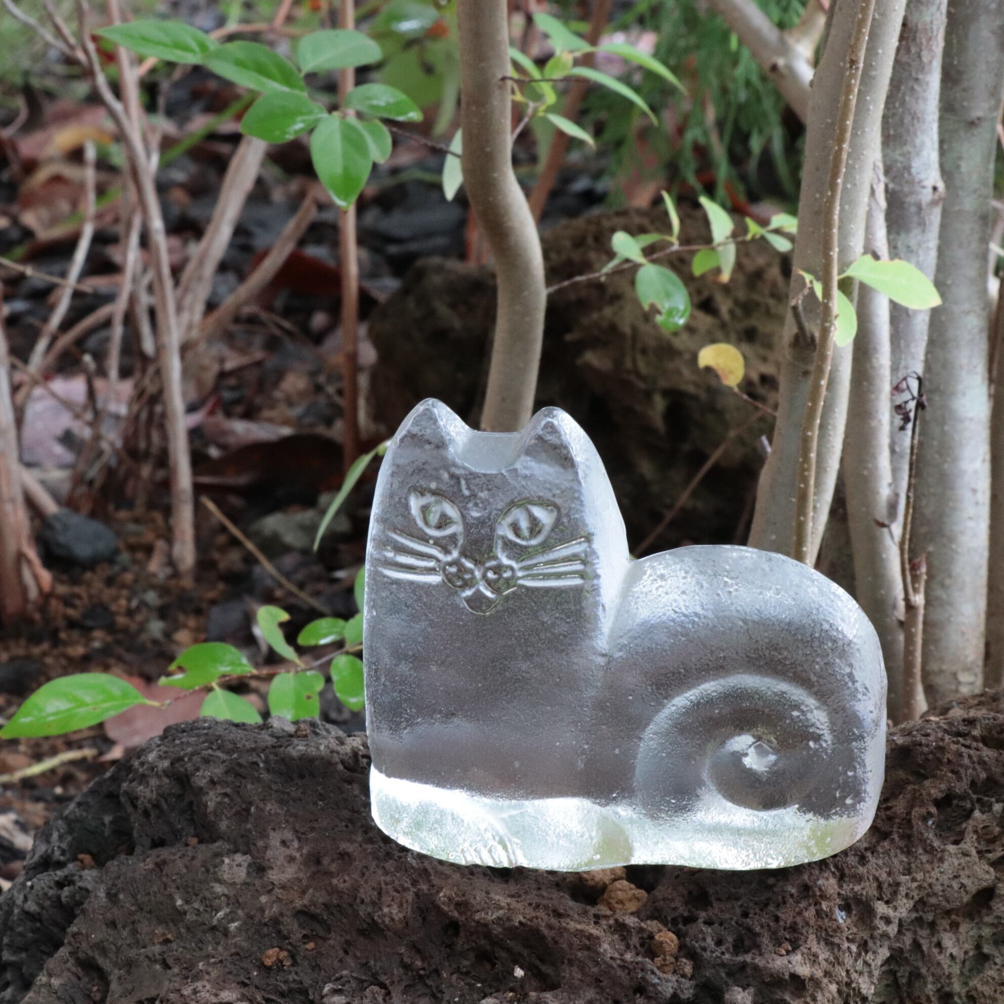 LISA LARSON リサ ラーソン ガラスのボトル 猫 ヴィンテージLisa