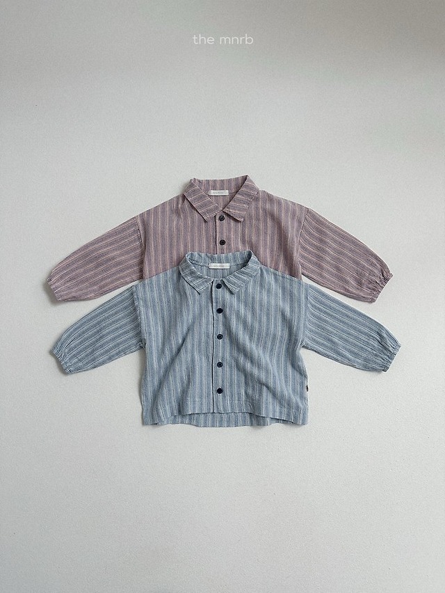 【予約】Woody Stripe Shirt / minirobe