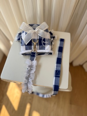 予約【POEME】Tesoro Blue Check Harness