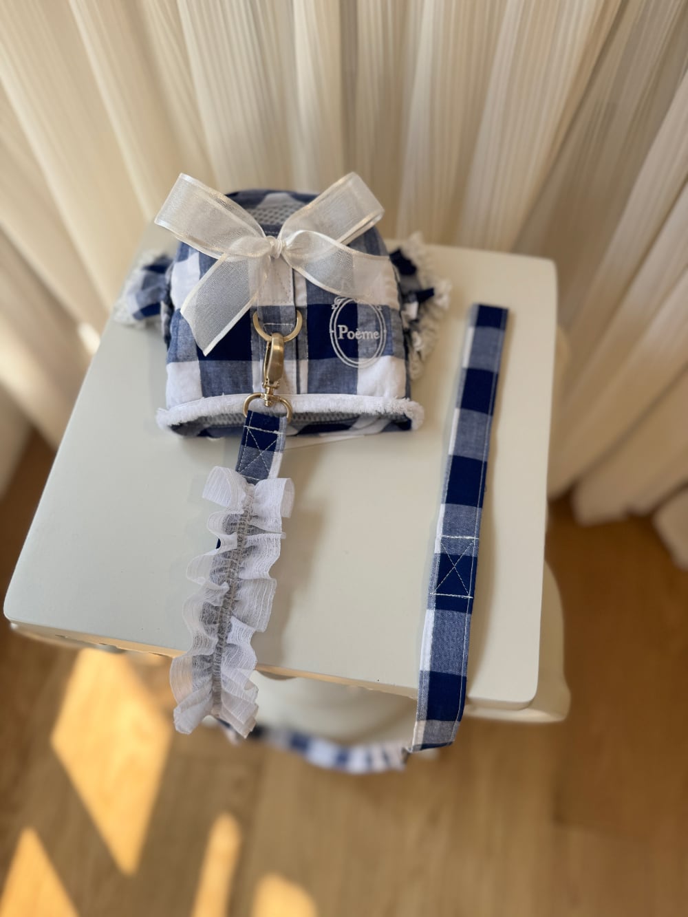 予約【POEME】Tesoro Blue Check Harness