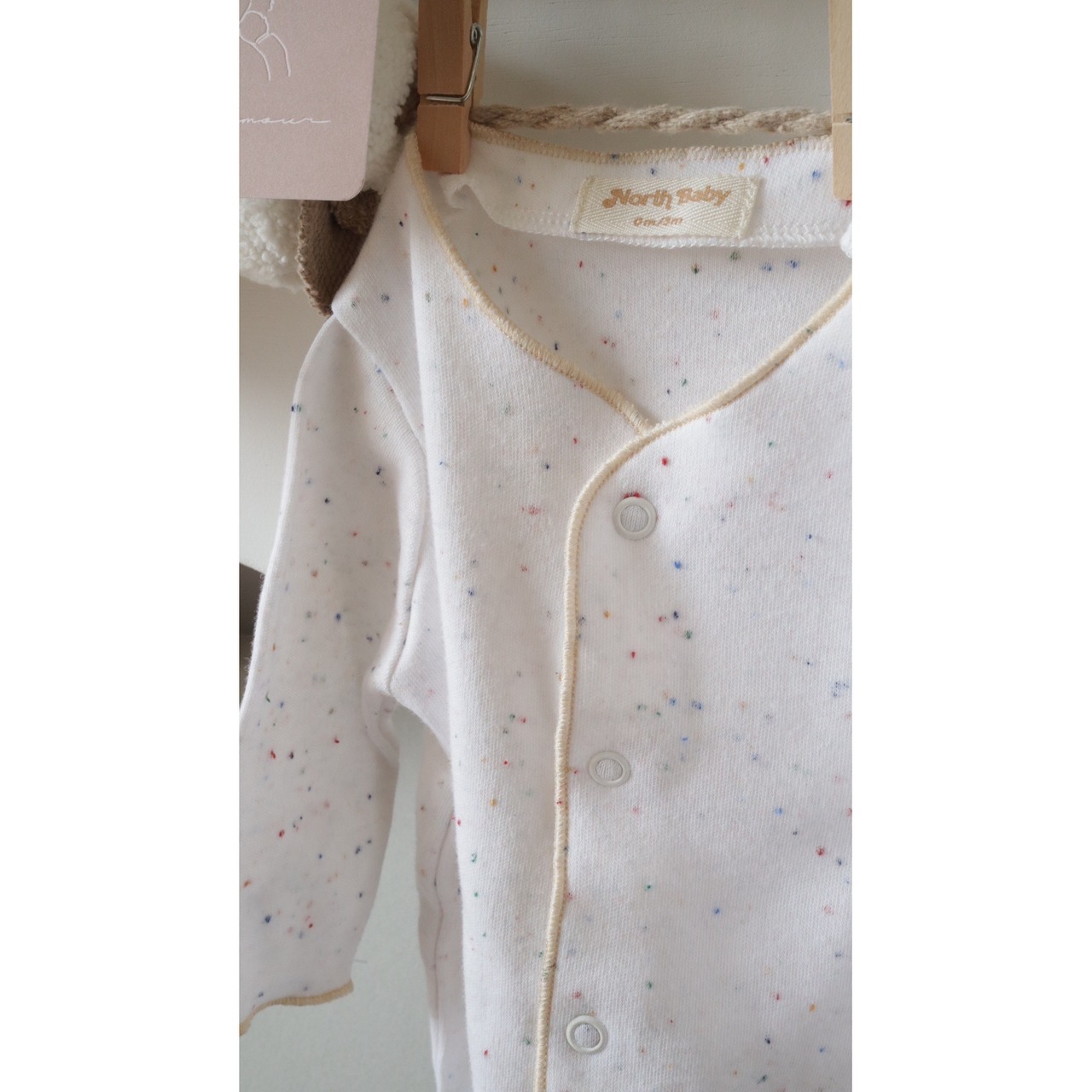 NorthBaby　White Milk Organic Romper