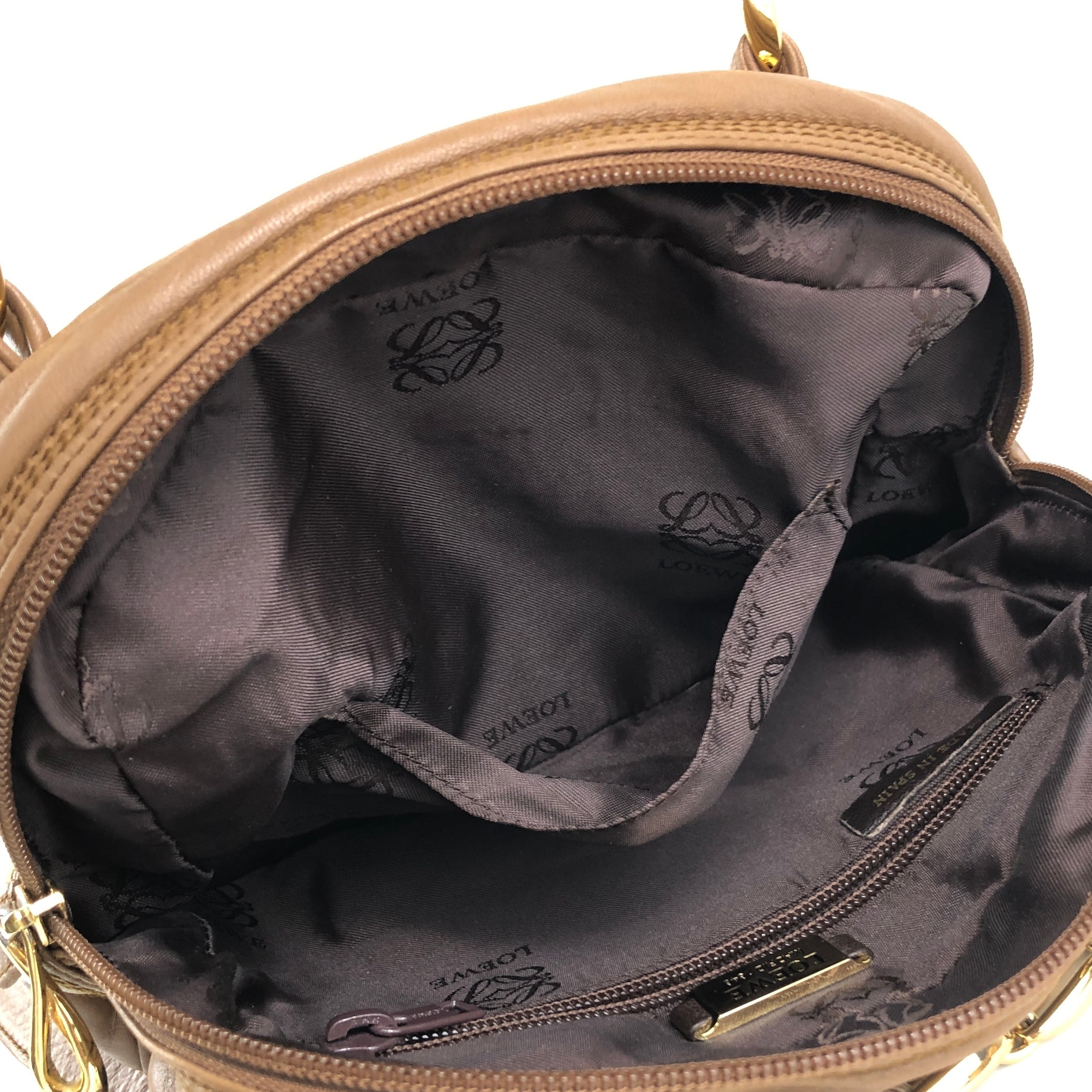 LOEWE ロエベ ショルダーバッグ ブラウン アナグラム ナッパレザー