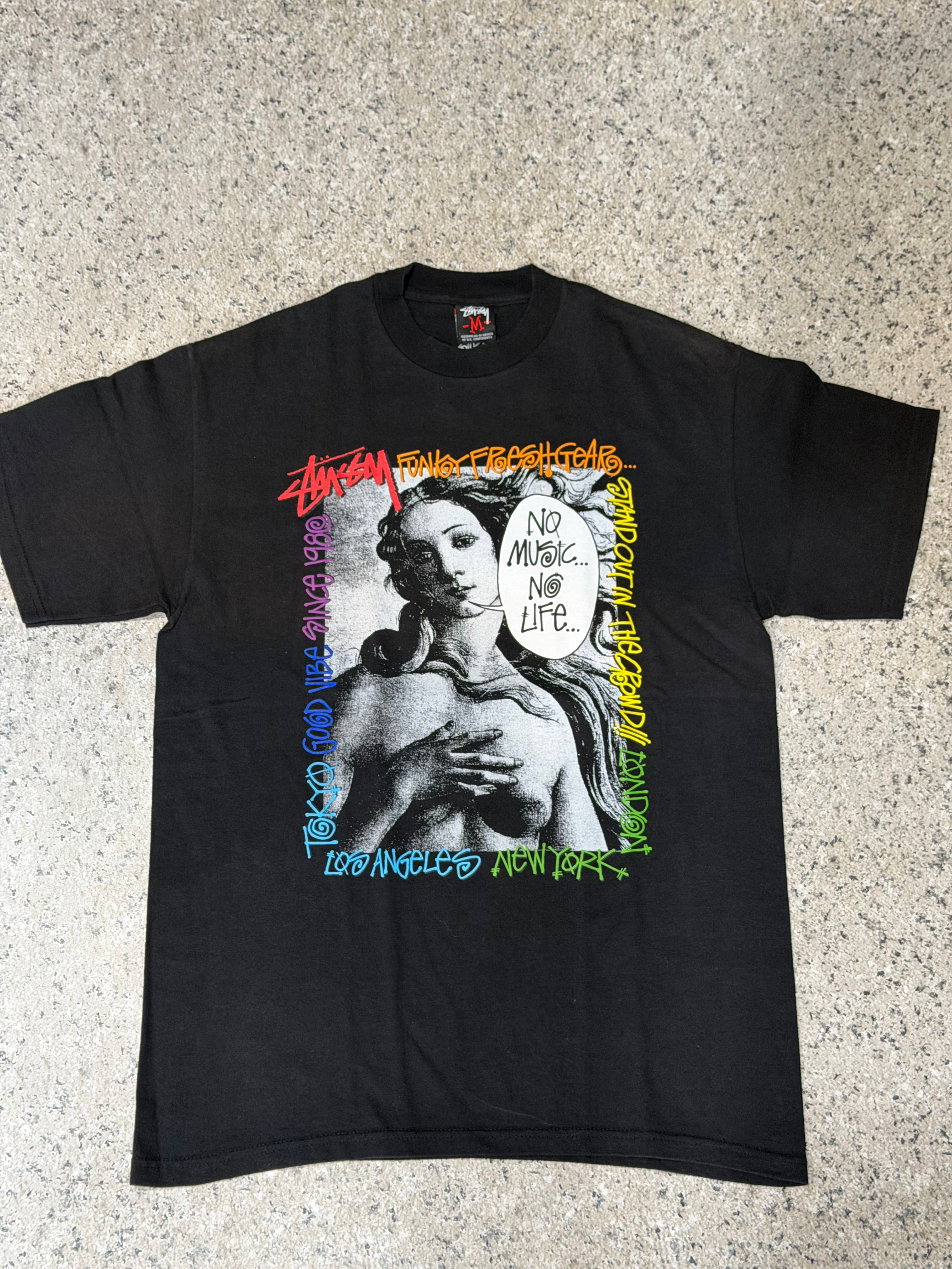 ビンテージStussy OLD SKOOL 1992 Tシャツ L STUSSY Old Skool 1992 T-shirt/ステューシー オールド スクール 1992