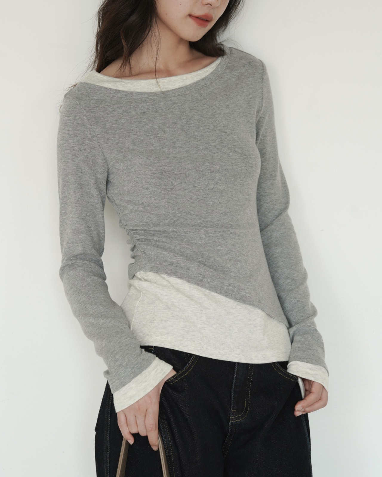 ボートネックロングスリーブ A0009 - 1