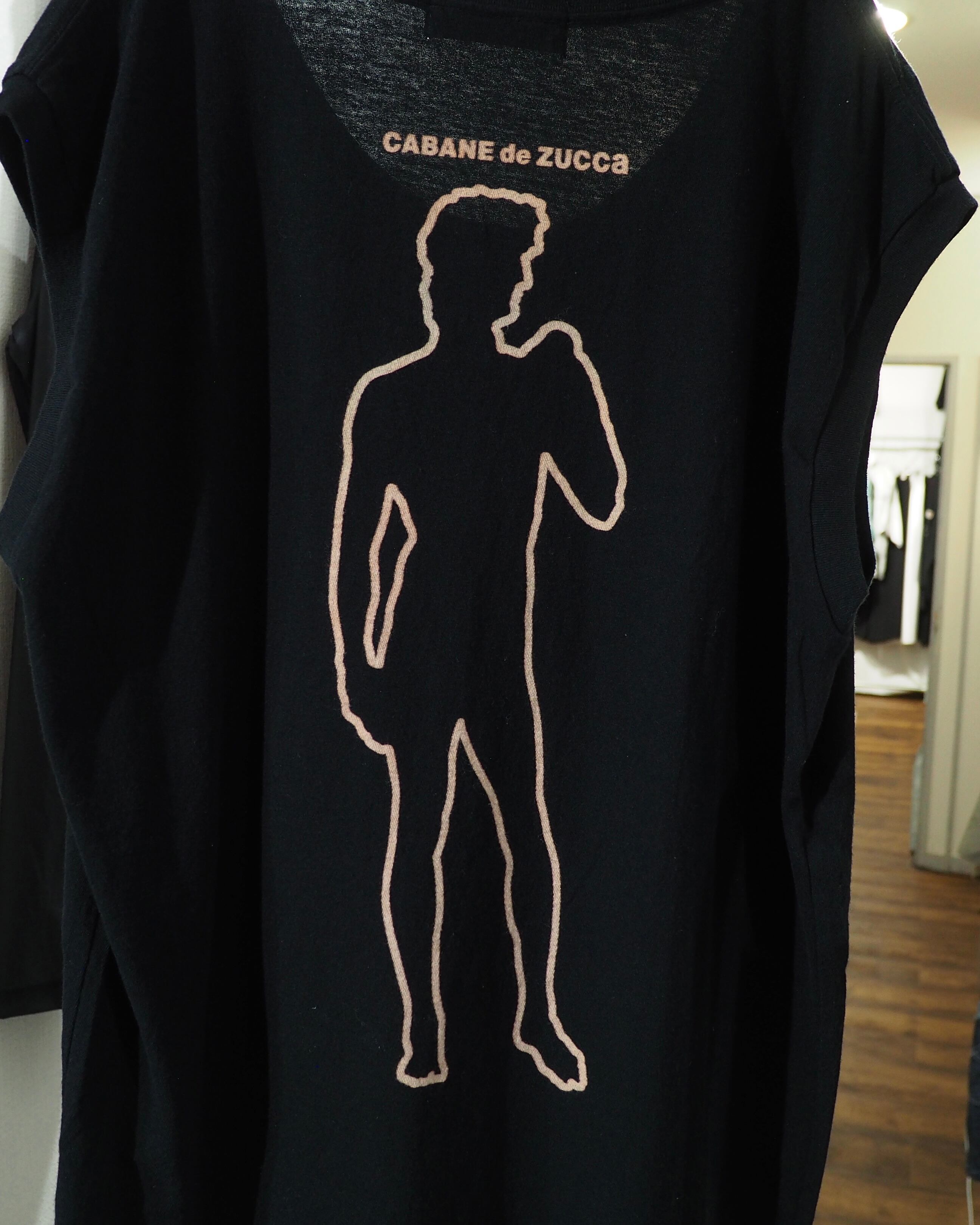 1990 ‐ 00s " CABANE de zucca × TAMIEH " Both sides printed Archive No Sleeve Tee (Sample product)