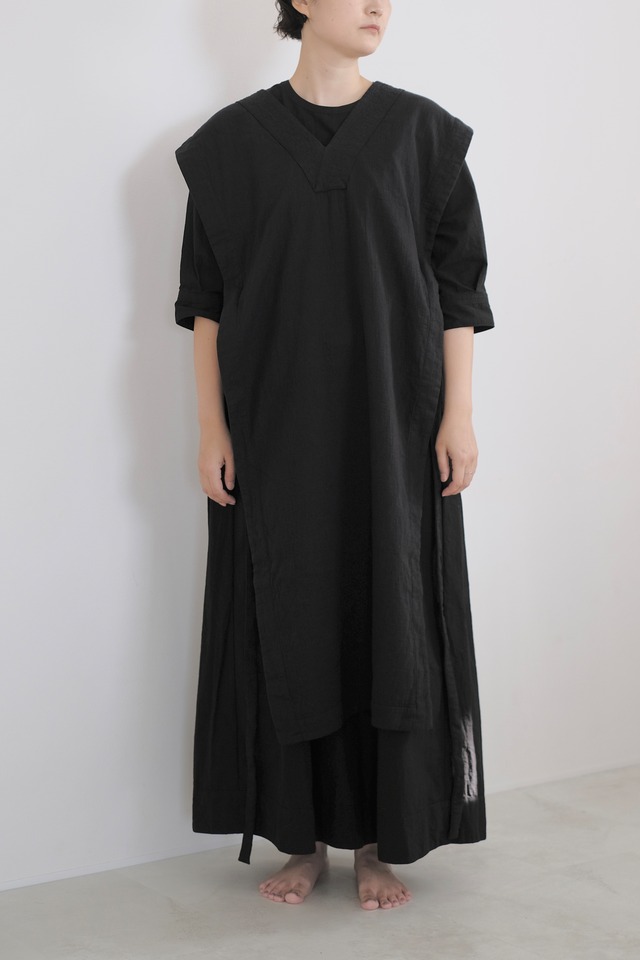 Gauze cuftan - Black