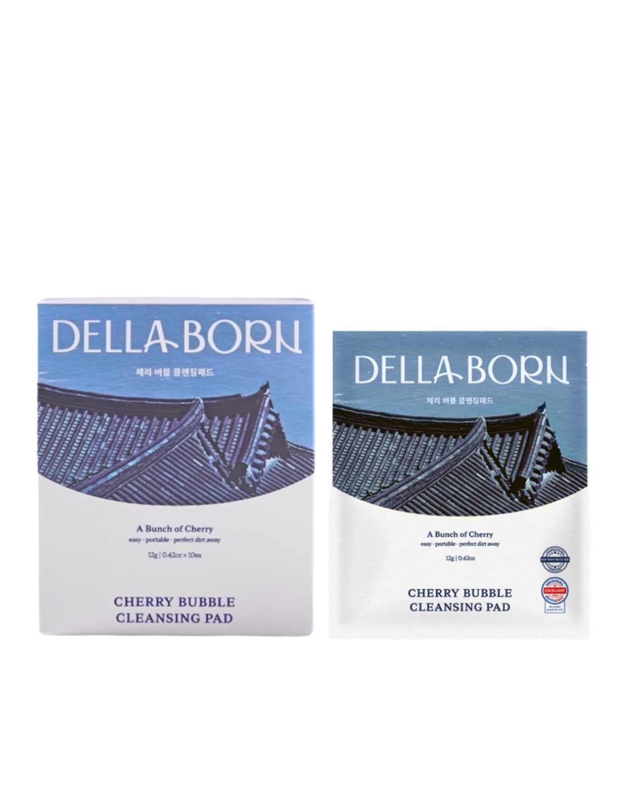 【Della Born】チェリーバブルクレンジングパッド（10枚入り）